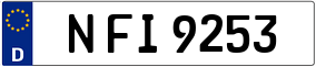 Trailer License Plate